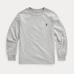 NWT Ralph Lauren Boys/Girls Long Sleeve Gray Cotton Shirt Sz 7